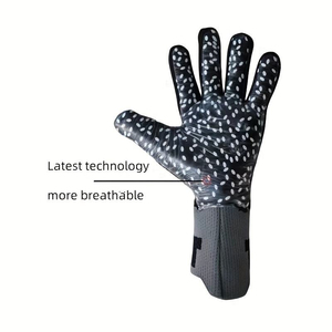 Guantes de portero de fútbol con agarre fuerte y protección para los dedos, guantes de fútbol de látex, guantes de portero - Product Image 2