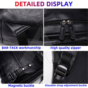 Best Selling Premium Quality Leather <b>Backpacks</b> Waterproof Men Women Leather <b>Backpacks</b> For Sale - Product Image 6