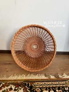 Custom Rattan Lampshade Round Pendant Light Handmade Natural Woven <b>Ceiling</b> Shade Boho Hanging Lamp <b>Decor</b> - Product Image 5