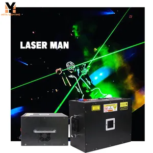 Laser pria pesta dansa FB4 bawaan pesta laser disko pertunjukan 10W sinar laser keren warna-warni lampu Laser