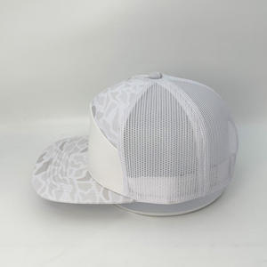 Casquette Trucker Unisexe OEM 2026 en Maille Blanche, 6 Panneaux, Réglable, Décontractée, Respirante, Imperméable, Printemps-Été, Style Streetwear - Product Image 3