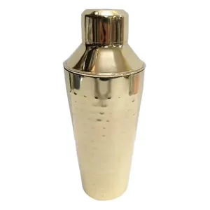 Wholesale Gold Hammered Stainless Steel Cocktail Shaker OEM Bulk <b>Bar</b> <b>Tool</b> with Rust-Resistant Finish Professional Drink Mixer - Product Image 3