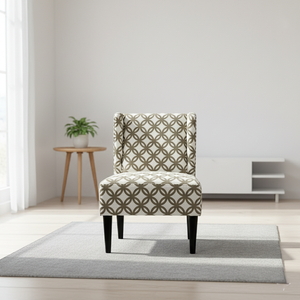 Chaise d'appoint Harmony au design minimaliste, sans accoudoirs, élégante et moderne avec rembourrage en peluche pour la maison ou l'hôtel. - Product Image 1