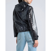 Veste coupe-vent à capuche pour femme, à séchage rapide, imprimée, respirante, écologique, avec fermeture éclair, manches longues, pour les sports de plein air et la salle de sport