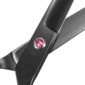 Ciseaux professionnels de haute qualité en acier inoxydable avec poignées en caoutchouc, 28 dents, pour salon de coiffure, ciseaux à effiler, coiffure - Product Image 4