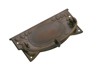 Manija de latón estilo Edwardiano H55xW120mm Acabado latón lacado - Product Image 3