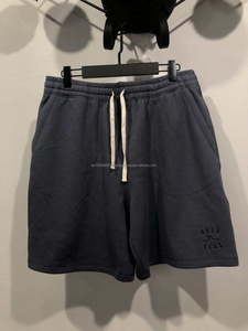 Entrenamiento Jogger Ropa deportiva Casual Algodón Hombres Pantalones cortos de sudor Cintura elástica con bolsillos Venta al por mayor Pantalones cortos de sudor en blanco - Product Image 5