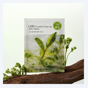 Masque facial coréen Jiel Elbibi Crystal Tone-Up Jelly Mask, masque hydratant à l'acide hyaluronique - Product Image 1