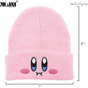 Kirby Anime Print Beanie Chapeau tricoté d'hiver imperméable de haute qualité avec un design élégant pour les vêtements de plage - Product Image 2