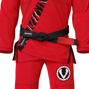 Kimono de Jiu Jitsu Venomous Fight Gear, Rojo, 100% Algodón, Unisex, para Adultos, Uniforme de Jiu Jitsu con Impresión por Transferencia de Calor, Duradero - Product Image 5