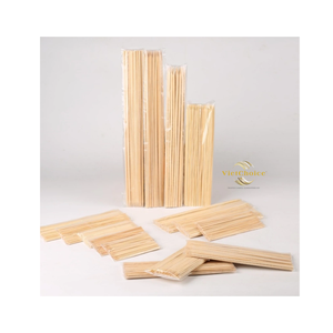 Brochettes en bois VietChoice, bâtonnets de bambou naturels jetables pour barbecue, style simple - Product Image 2