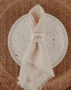 Personalized napkin <b>ring</b> with <b>name</b> | Table decoration - Product Image 2