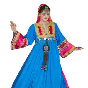 Ropa Afgana de Alta Calidad, Ropa Étnica Cultural, Hermosos Vestidos Afganos Kuchi Hechos a Mano, Vestido Afgano Kuchi para Mujer - Product Image 5