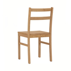 Scandinavian Design Solid Wood Dining <b>Table</b> And 4 Chairs Set Natural Wood Finish Armless Side Chairs for Small Apartment Room - Product Image 6