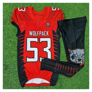 ชุดยูนิฟอร์มอเมริกันฟุตบอลสำหรับทีมเยาวชนแบบกำหนดเอง ขายส่งเสื้อซับลิเมชั่นเปล่า ผ้าทวิลล์ ชุดฝึกซ้อมอเมริกันฟุตบอล - Product Image 3