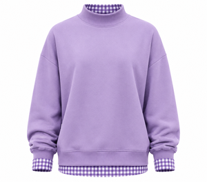 Pull décontracté unisexe personnalisé à col montant superposé 100 % coton anti-boulochage de qualité supérieure – Fabricant OEM ODM - Product Image 1