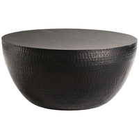 Table basse en métal martelé au design moderne, finition dorée, contemporaine, faite à la main, écologique, pour la maison, l'hôtel, le salon, décoration de meubles
