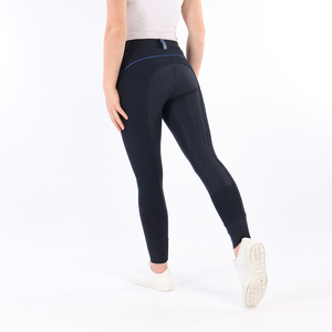High Quality 4-way Stretch Horse Riding Breeches <b>Leggings</b> Tights <b>Equestrian</b> Wear Pants on Technical Fabric with Soft Feel - Product Image 3