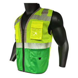 Gilet de sécurité réversible en toile TALLIANS pour hommes, décontracté, pour le travail et la construction, imperméable, respirant, séchage rapide, léger, pour les sports de plein air - Product Image 2