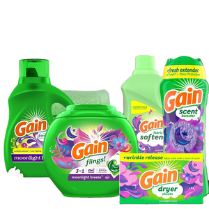 Rehausseur de parfum pour lessive Gain In-Wash, senteur Brise de Lune, 24,0 OZ, prolongateur de fraîcheur + protection contre les odeurs - Product Image 1