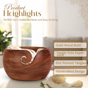 Wooden <b>Yarn</b> Bowls High Quality - Product Image 5
