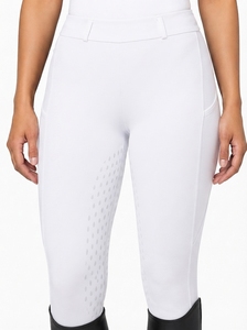 Pantalones de equitación para mujer, cintura alta, elásticos, leggings ecuestres con agarre de silicona en las rodillas, transpirables, pantalones de entrenamiento de alto rendimiento - Product Image 4