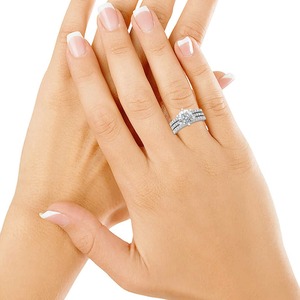 925 Sterling <b>Silver</b> Diamond Tennis Band <b>Eternity</b> <b>Ring</b> for Women Girls Moissanite Gemstone Engagement <b>Ring</b> Wedding Jewelry - Product Image 5