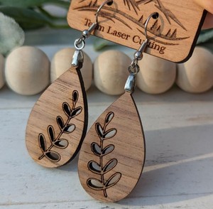 Boucles d'oreilles pendantes serpent en bois tendance pour femme, légères, chic, pour soirée, usage quotidien, bijoux fantaisie - Product Image 3