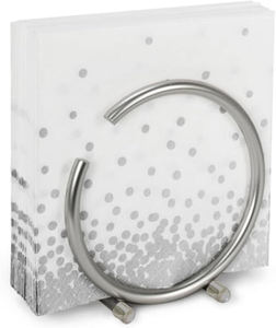 Porte-serviettes élégant et moderne en métal peint pour la décoration de table, organisateur élégant pour la salle à manger et la cuisine - Product Image 2