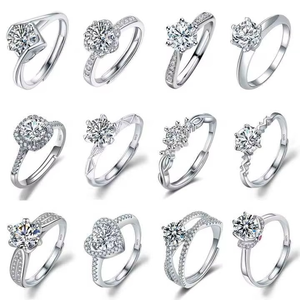 แหวนทองประดับเพชร GIA VCD เพชรเลี้ยงในห้องปฏิบัติการ แหวนหมั้น แหวนแต่งงานสำหรับผู้หญิง - Product Image 5