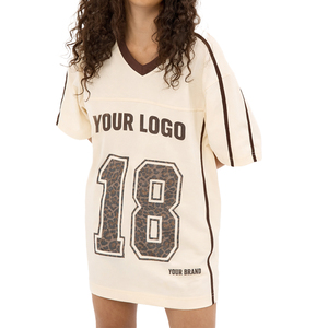 Wholesale Trending Women's Oversized Jersey Streetwear Relaxed Fit Sports Tee Minimal Fashion Top Polyester OEM Manufacturer - Product Image 6