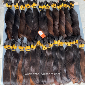 ผมดิบแบบ100% เดียวไม่หลุดร่วงผมคนจำนวนมากไม่หลุดง่ายต่อการขัดผม - Product Image 3