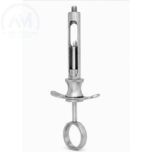 Jeringa Quirúrgica Dental Al Mida, Manual, de Acero Inoxidable, Instrumento con Certificación CE para Procedimientos Dentales - Product Image 3