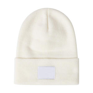 New Trendy Design of 2026 Unisex Brown Beanie Hat 100% Acrylic Knitted <b>Winter</b> Casual <b>Cap</b> Solid Color Cuffed Design Adults - Product Image 2