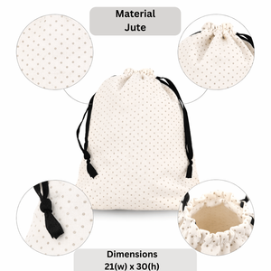 Bolsa de Polvo Mediana con Cordón para Compras y Uso en Supermercados |   Bolsas de Tela Promocionales Impresas Personalizadas por R D Bag House, Bolsas Ecológicas - Product Image 3