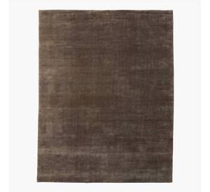 Juego de Alfombras de Viscosa 100%, Alfombra de Seda de Bambú 100%, Alfombra Lisa de Viscosa, Alfombra Grande de Lujo de Rayón y Tencel Cortado, Color Chocolate - Product Image 2