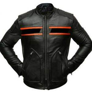 Chaqueta de Cuero Premium para Motociclismo y Carreras, Cómoda y de Gran Venta, Chaqueta de Cuero para Motociclista Disponible a Bajo Precio - Product Image 1