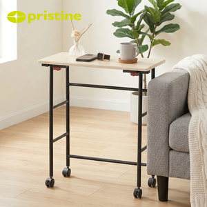 Table d'appoint pliable en métal moderne et robuste, facile à nettoyer, pour la cuisine et le salon - Product Image 4