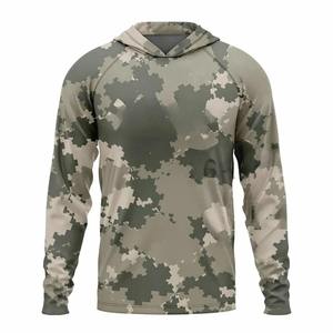 Sudadera con Capucha de Manga Larga para Hombre, Estampado de Camuflaje, Secado Rápido, UPF 50, Camisa de Pesca de Poliéster, Estilo Pullover, Talla Adulto - Product Image 3