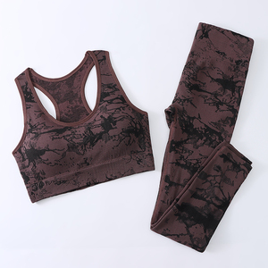 Top Trending Women's <b>Yoga</b> Set New Arrival Breathable Quick Dry High Waist Sleeveless Halter Turtleneck Front Logo Set - Product Image 5