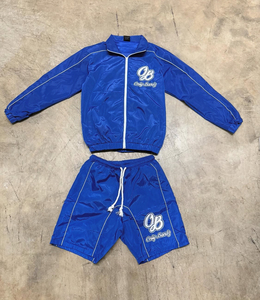 Conjunto Deportivo Casual de 2 Piezas, Chaqueta Cortavientos y Pantalones Cortos, Impermeable, con Cierre, Forro Polar, Transpirable y Antiarrugas, para Otoño - Product Image 6