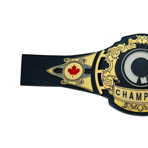 เข็มขัดแชมป์เปี้ยน สายหนังคุณภาพพรีเมียม ดีไซน์แคนาดาและแผ่นทองคำแบบสั่งทำพิเศษ เข็มขัดสะสมสำหรับแฟนๆ และนักสะสม - Product Image 3