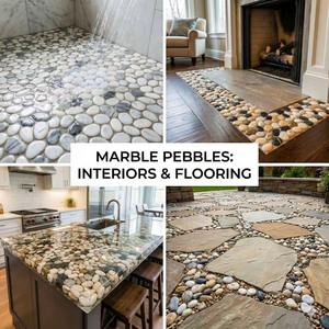 Galets de pierre naturelle au design unique pour l'aménagement paysager, les allées, les chemins, les sols, la décoration extérieure et intérieure, disponibles à la vente - Product Image 3