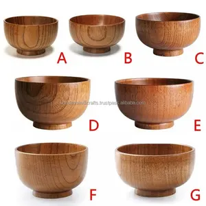Eco Serve Natura Bol à soupe moderne en bois, vaisselle rustique durable de haute qualité pour la cuisine, les mariages, OEM/ODM - Product Image 3