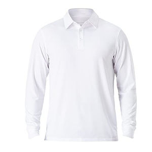 เสื้อโปโลผู้ชายสีขาวล้วน ดีไซน์ใหม่ ราคาถูก ระบายอากาศได้ดี ผ้าฝ้าย 100% สวมใส่สบาย มีกระเป๋า  รับสั่งทำสีตามต้องการ - Product Image 6