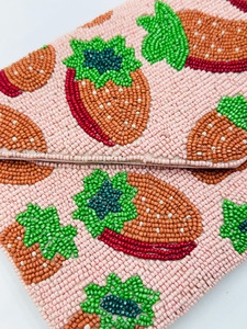 Lujo hecho a mano perla con cuentas diseño de fresa bolso de mano de noche fiesta de boda personalizado moda Crossbody diseñador elegante - Product Image 4