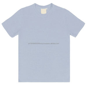 T-shirts en jersey de coton bio pour hommes, t-shirts vierges personnalisés pour hommes, t-shirts à manches courtes, t-shirts unis, hauts durables - Product Image 4