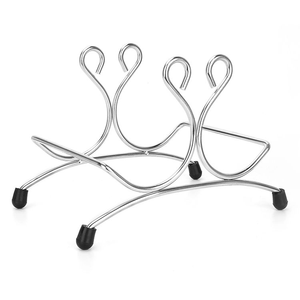 ที่เก็บของสแตนเลส ชั้นวางไวน์ ที่วางขวดไวน์ ชั้นวางไวน์โลหะ - Product Image 2