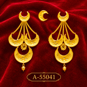 Pendientes de tuerca vintage con flor para mujer, chapados en oro tibetano, aleación con microincrustaciones, joyería de lujo con forma de corazón para boda, tercera parte - Product Image 4