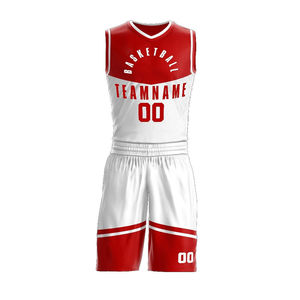 Uniformes de Baloncesto Personalizados de Primera Calidad, Antibacterianos, 100% Poliéster, Cuello en V, Servicio OEM - Product Image 3